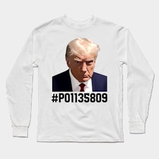 Trump Mugshot August 2024 Free Trump Long Sleeve T-Shirt